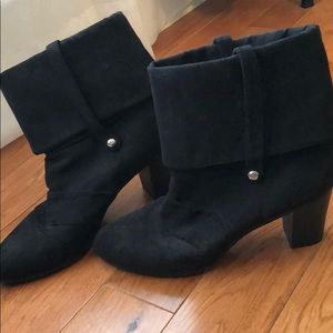 Kathy Van Zeeland Black 2 way Scrunchy Boots